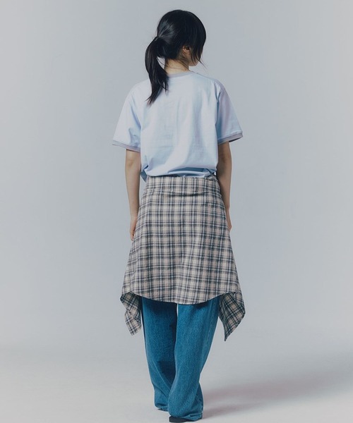 87mm（87mm）の「【UNISEX】Mmlg／ALL THAT T（Tシャツ/カットソー・レディース・ダークブラウン/ライトブルー/クリーム・SMALL/MEDIUM/LARGE）」の6枚目の写真