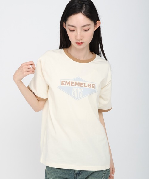 87mm（87mm）の「【UNISEX】Mmlg／ALL THAT T（Tシャツ/カットソー・レディース・ダークブラウン/ライトブルー/クリーム・SMALL/MEDIUM/LARGE）」の21枚目の写真