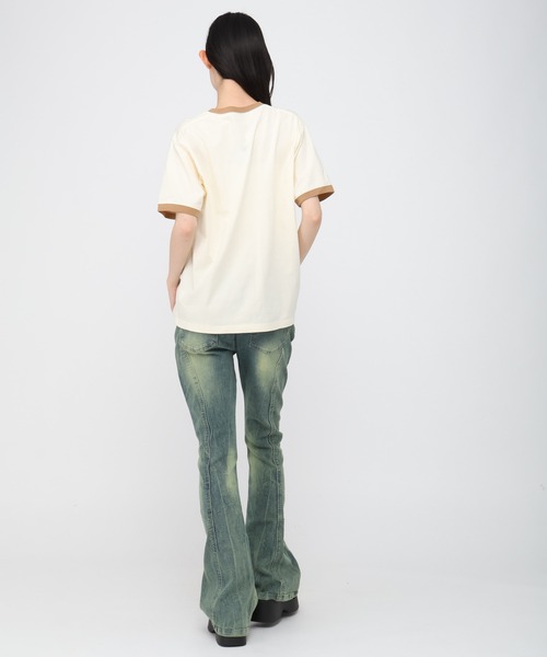 87mm（87mm）の「【UNISEX】Mmlg／ALL THAT T（Tシャツ/カットソー・レディース・ダークブラウン/ライトブルー/クリーム・SMALL/MEDIUM/LARGE）」の20枚目の写真