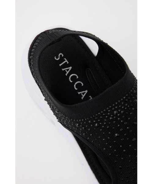 【美品】 STACCATO スタッカート クリスタルカバーアップ スポサン クリスタルカバーアップスポサン（サンダル）｜STACCATO