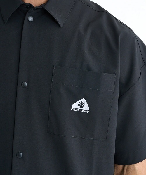 ELEMENT(エレメント)の「ELEMENT メンズ WATER SHIRTS SS 半袖シャツ 【2025年夏モデル】/エレメントバックロゴプリント水陸両用半袖シャツ(シャツ/ブラウス・メンズ・ブラック/グレー・LARGE/MEDIUM/X-LARGE)」の5枚目の写真
