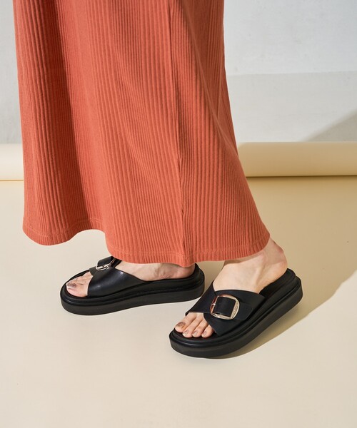 ENFOLD 厚底 フローティングサンダル　ブラック　38 ENFOLD(エンフォルド) WINTER SANDALS - COLDBECK ONLINE（コール