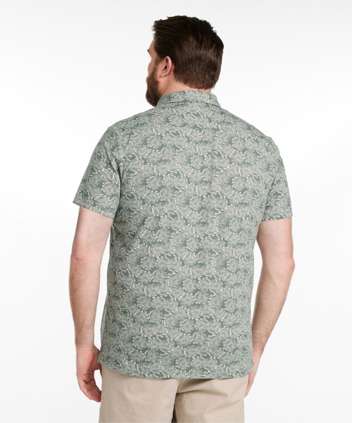 L.L.Bean(エルエルビーン)の「レイクウォッシュ・パフォーマンス・シャツ、ボタンフロント・シャツ 半袖 プリント 米国フィット・レギュラー(シャツ/ブラウス・メンズ・ホワイト系その他/ブルー系その他・SMALL/MEDIUM/LARGE)」の6枚目の写真