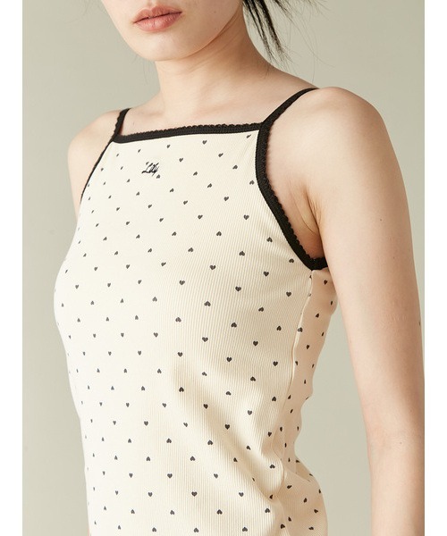 LILY BROWN(リリーブラウン)の「Lilyロゴ刺繍カップインキャミソール(Tシャツ/カットソー・レディース・グリーン/ピンク/ドット/その他・FREE)」の13枚目の写真
