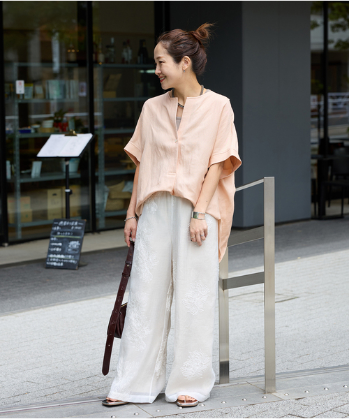 新品　JOURNAL STANDARD シアーレースレイヤードパンツ　ホワイト 追加3》シアーレースレイヤードパンツ（その他パンツ）｜JOURNAL