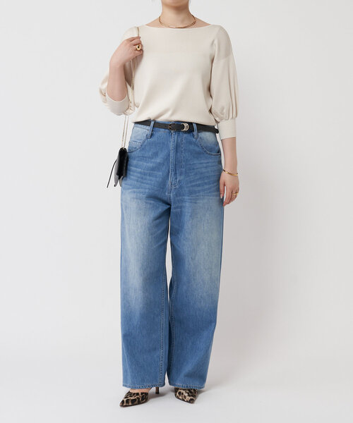 LIVETART（リヴェタート）の「シルク混ニットTee（ニット/セーター・レディース・アイボリー/ブラック・FREE）」の16枚目の写真