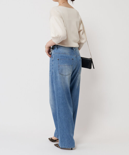 LIVETART（リヴェタート）の「シルク混ニットTee（ニット/セーター・レディース・アイボリー/ブラック・FREE）」の17枚目の写真