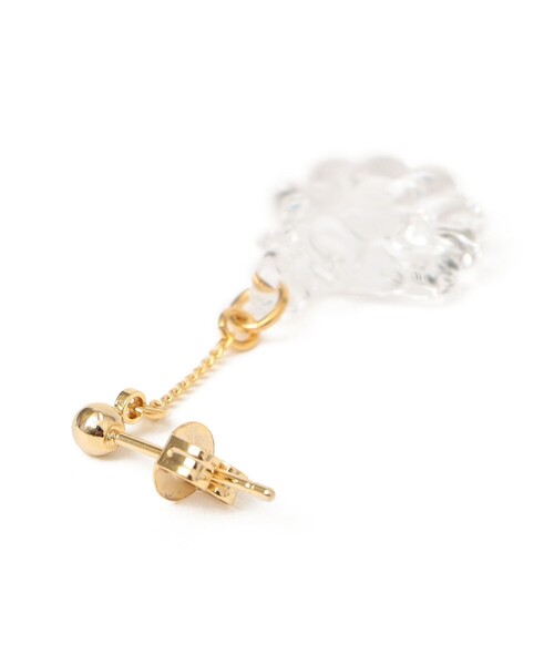 HARIO Lampwork Factory（ハリオランプワークファクトリー）の「【SHIPS別注】HARIO:シェル モチーフ ピアス（ピアス（両耳用）・レディース・ライトホワイト・ONE SIZE）」の8枚目の写真