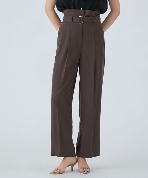 BALLSEY（ボールジィ）の「セルロースツイル ハイウエストテーパードパンツ（その他パンツ・レディース・グリーン/ブラウン/ライトベージュ・36/34/32）」の5枚目の写真