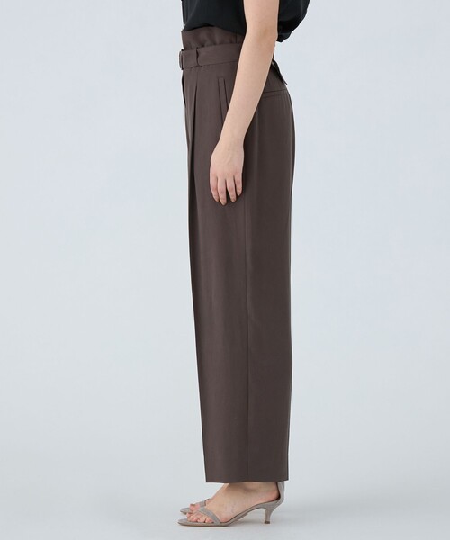 BALLSEY（ボールジィ）の「セルロースツイル ハイウエストテーパードパンツ（その他パンツ・レディース・グリーン/ブラウン/ライトベージュ・36/34/32）」の6枚目の写真