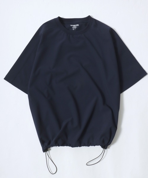 CAPTAIN STAG（キャプテンスタッグ）の「CAPTAIN STAG/キャプテンスタッグ LOFT AIR ストレッチ 裾ドローコード 半袖Tシャツ レディース メンズ（Tシャツ/カットソー・メンズ・グレー/チャコール/ネイビー・M/L/LL）」の3枚目の写真