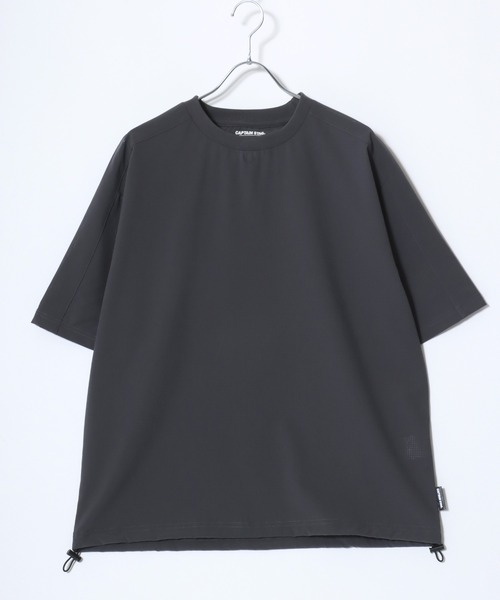 CAPTAIN STAG（キャプテンスタッグ）の「CAPTAIN STAG/キャプテンスタッグ LOFT AIR ストレッチ 裾ドローコード 半袖Tシャツ レディース メンズ（Tシャツ/カットソー・メンズ・グレー/チャコール/ネイビー・M/L/LL）」の6枚目の写真