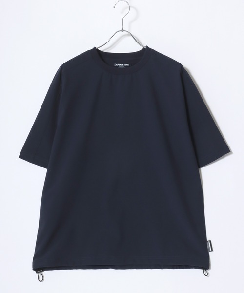 CAPTAIN STAG（キャプテンスタッグ）の「CAPTAIN STAG/キャプテンスタッグ LOFT AIR ストレッチ 裾ドローコード 半袖Tシャツ レディース メンズ（Tシャツ/カットソー・メンズ・グレー/チャコール/ネイビー・M/L/LL）」の8枚目の写真