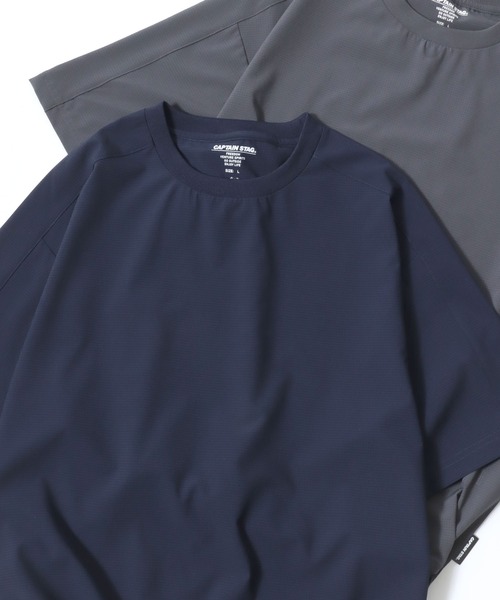 CAPTAIN STAG（キャプテンスタッグ）の「CAPTAIN STAG/キャプテンスタッグ LOFT AIR ストレッチ 裾ドローコード 半袖Tシャツ レディース メンズ（Tシャツ/カットソー・メンズ・グレー/チャコール/ネイビー・M/L/LL）」の21枚目の写真
