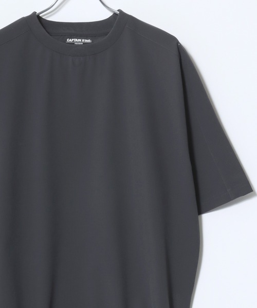 CAPTAIN STAG（キャプテンスタッグ）の「CAPTAIN STAG/キャプテンスタッグ LOFT AIR ストレッチ 裾ドローコード 半袖Tシャツ レディース メンズ（Tシャツ/カットソー・メンズ・グレー/チャコール/ネイビー・M/L/LL）」の18枚目の写真