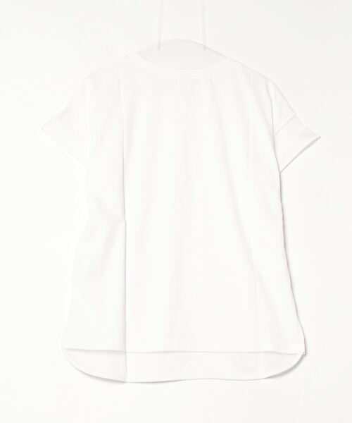 tシャツ 「FONT LAB」プレーティング天竺×チュールコンビTシャツ レディース FONT LAB】プレーティング天竺×チュールコンビTシャツ（Tシャツ