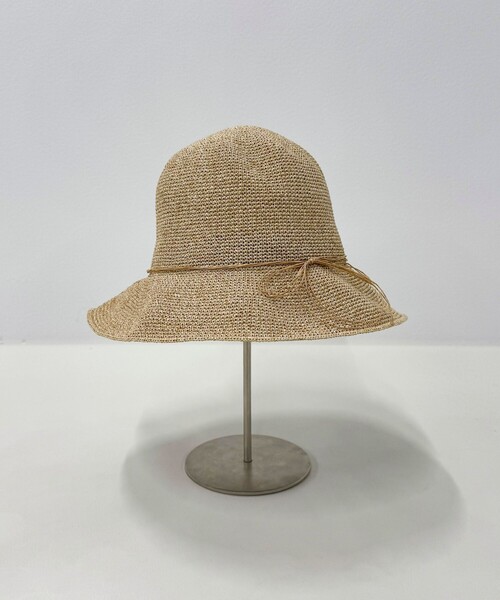 fredy emue(フレディエミュ)の「MIXペーパーリボンハット(ハット・レディース・オレンジ/ベージュ・FREE)」の10枚目の写真