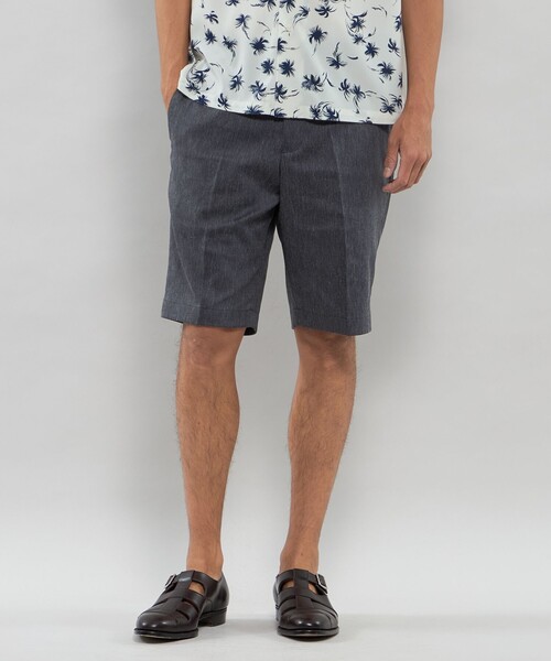 MACKINTOSH LONDON(マッキントッシュ ロンドン)の「ラミーストレッチトロピカルショートパンツ(その他パンツ・メンズ・ホワイト系その他/ネイビー・86/90/82)」の7枚目の写真