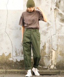 LOS ANGELES APPAREL | LOS ANGELES APPAREL/ロサンゼルスアパレル 6.5OZ MINERAL WASH CREW NECK T-SHIRT 半袖Tシャツ ウォッシュ加工 オーバーサイズ(Tシャツ/カットソー)