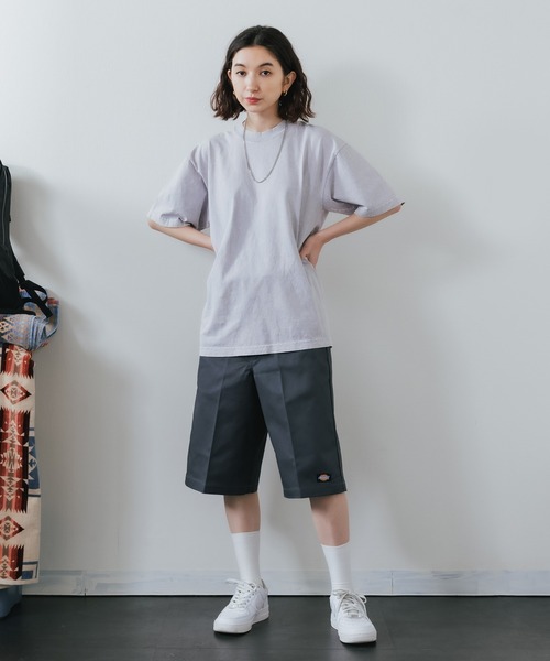 LOS ANGELES APPAREL（ロサンゼルスアパレル）の「LOS ANGELES APPAREL/ロサンゼルスアパレル 6.5OZ MINERAL WASH CREW NECK T-SHIRT 半袖Tシャツ ウォッシュ加工 オーバーサイズ（Tシャツ/カットソー・メンズ・ライム/アッシュグレー/ダークブラウン・S/M/L/XL）」の12枚目の写真