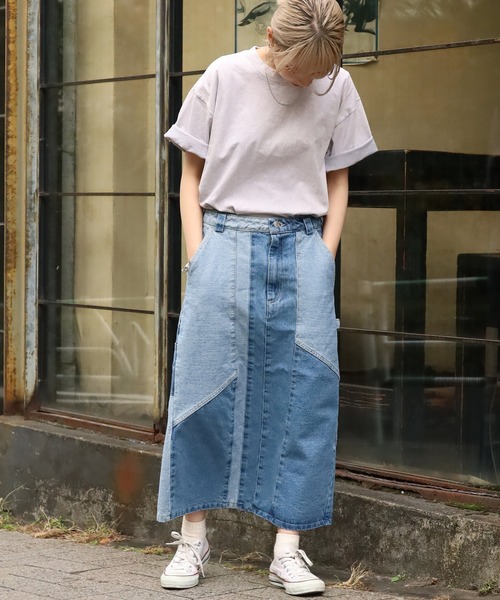 LOS ANGELES APPAREL（ロサンゼルスアパレル）の「LOS ANGELES APPAREL/ロサンゼルスアパレル 6.5OZ MINERAL WASH CREW NECK T-SHIRT 半袖Tシャツ ウォッシュ加工 オーバーサイズ（Tシャツ/カットソー・メンズ・ライム/アッシュグレー/ダークブラウン・S/M/L/XL）」の14枚目の写真