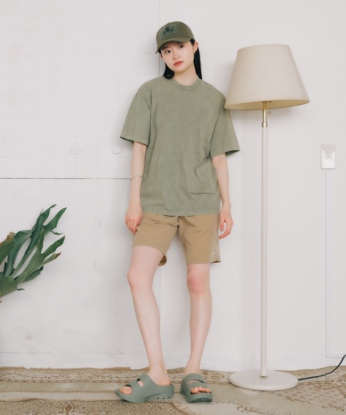 LOS ANGELES APPAREL（ロサンゼルスアパレル）の「LOS ANGELES APPAREL/ロサンゼルスアパレル 6.5OZ MINERAL WASH CREW NECK T-SHIRT 半袖Tシャツ ウォッシュ加工 オーバーサイズ（Tシャツ/カットソー・メンズ・ライム/アッシュグレー/ダークブラウン・S/M/L/XL）」の19枚目の写真