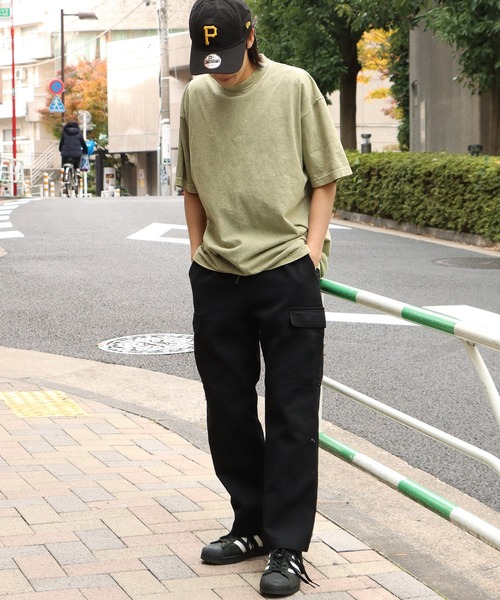 LOS ANGELES APPAREL（ロサンゼルスアパレル）の「LOS ANGELES APPAREL/ロサンゼルスアパレル 6.5OZ MINERAL WASH CREW NECK T-SHIRT 半袖Tシャツ ウォッシュ加工 オーバーサイズ（Tシャツ/カットソー・メンズ・ライム/アッシュグレー/ダークブラウン・S/M/L/XL）」の20枚目の写真