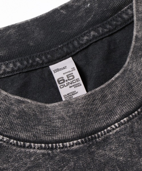 LOS ANGELES APPAREL（ロサンゼルスアパレル）の「LOS ANGELES APPAREL/ロサンゼルスアパレル 6.5OZ MINERAL WASH CREW NECK T-SHIRT 半袖Tシャツ ウォッシュ加工 オーバーサイズ（Tシャツ/カットソー・メンズ・ライム/アッシュグレー/ダークブラウン・S/M/L/XL）」の22枚目の写真