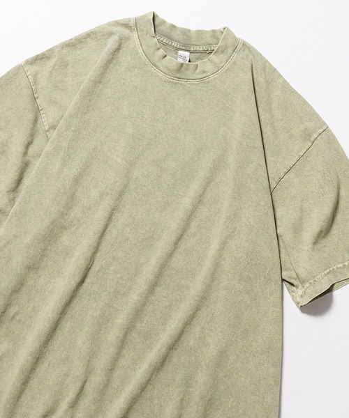 LOS ANGELES APPAREL（ロサンゼルスアパレル）の「LOS ANGELES APPAREL/ロサンゼルスアパレル 6.5OZ MINERAL WASH CREW NECK T-SHIRT 半袖Tシャツ ウォッシュ加工 オーバーサイズ（Tシャツ/カットソー・メンズ・ライム/アッシュグレー/ダークブラウン・S/M/L/XL）」の4枚目の写真