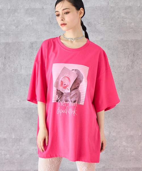 ANAP（アナップ）の「メッセージ ロゴ ビッグ Tシャツ（Tシャツ/カットソー・レディース・ブラック/ピンク/ホワイト・FREE）」の16枚目の写真