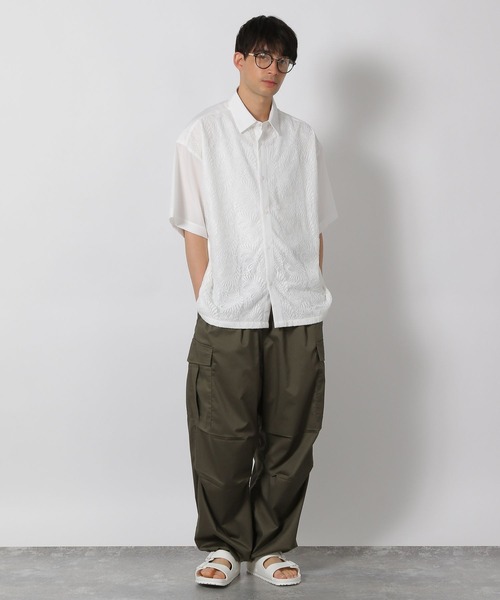 LAKOLE(ラコレ)の「レースフロント切替シャツ / 571295(シャツ/ブラウス・メンズ・ブラック/ホワイト・LARGE/MEDIUM)」の3枚目の写真