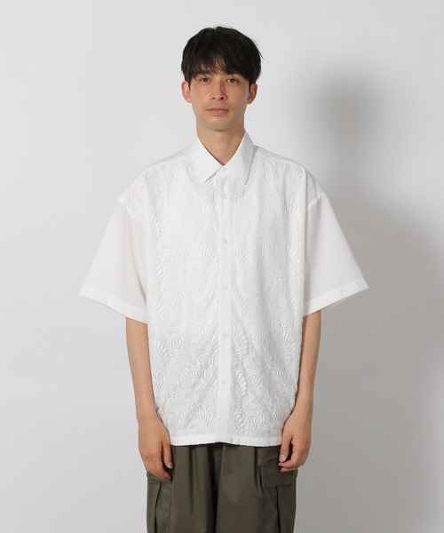 LAKOLE(ラコレ)の「レースフロント切替シャツ / 571295(シャツ/ブラウス・メンズ・ブラック/ホワイト・LARGE/MEDIUM)」の8枚目の写真