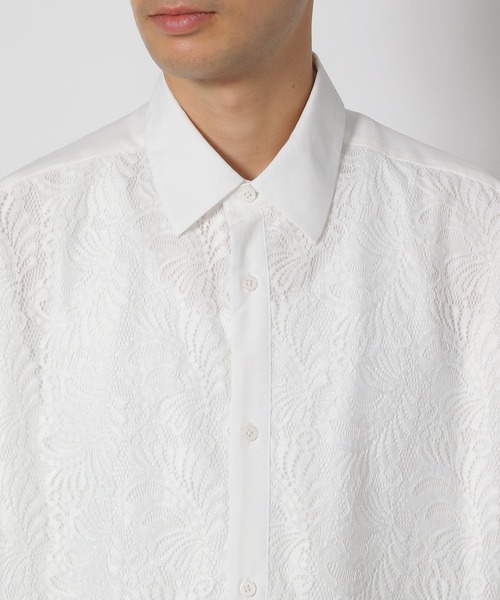 LAKOLE(ラコレ)の「レースフロント切替シャツ / 571295(シャツ/ブラウス・メンズ・ブラック/ホワイト・LARGE/MEDIUM)」の11枚目の写真