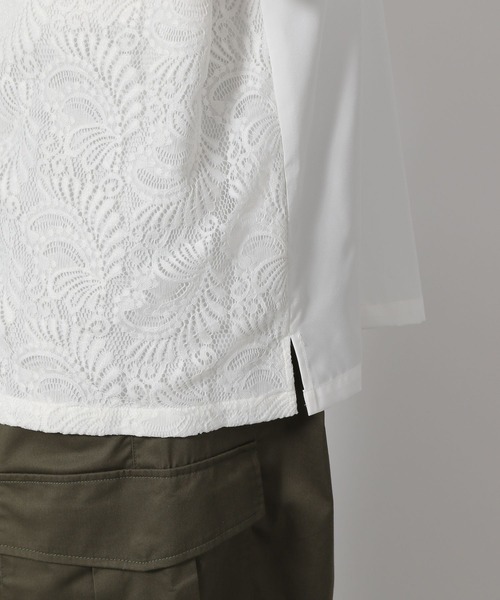 LAKOLE(ラコレ)の「レースフロント切替シャツ / 571295(シャツ/ブラウス・メンズ・ブラック/ホワイト・LARGE/MEDIUM)」の13枚目の写真