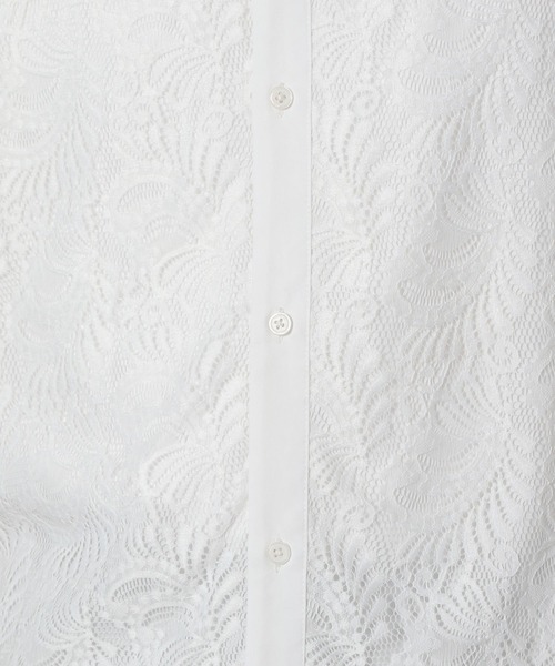 LAKOLE(ラコレ)の「レースフロント切替シャツ / 571295(シャツ/ブラウス・メンズ・ブラック/ホワイト・LARGE/MEDIUM)」の15枚目の写真