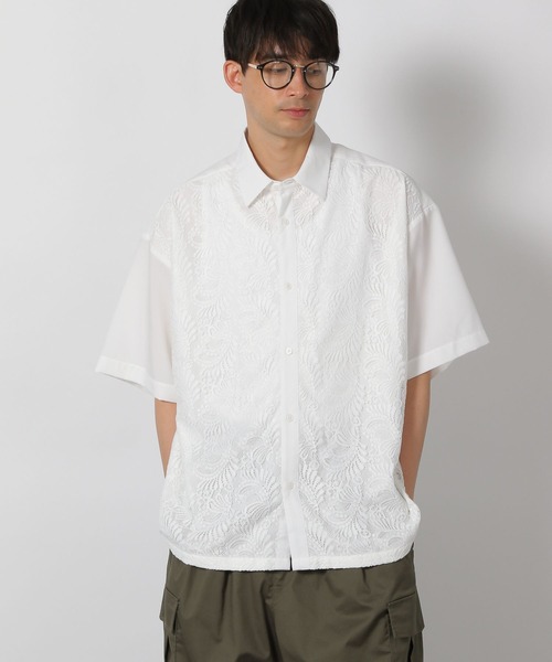 LAKOLE(ラコレ)の「レースフロント切替シャツ / 571295(シャツ/ブラウス・メンズ・ブラック/ホワイト・LARGE/MEDIUM)」の22枚目の写真