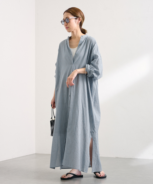 FRAMeWORK（フレームワーク）の「STRIPEオーバーシャツDRESS