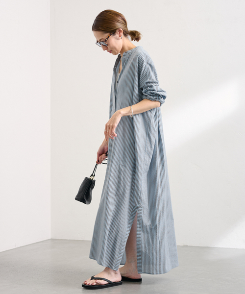 FRAMeWORK（フレームワーク）の「STRIPEオーバーシャツDRESS