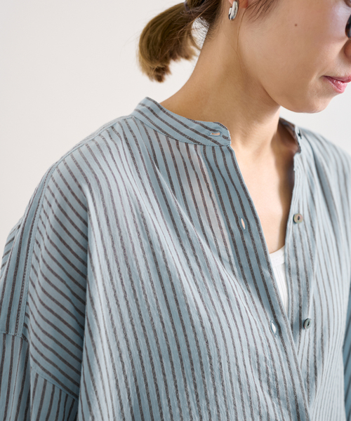 FRAMeWORK（フレームワーク）の「STRIPEオーバーシャツDRESS
