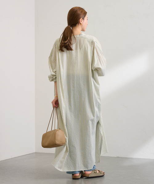 FRAMeWORK（フレームワーク）の「STRIPEオーバーシャツDRESS