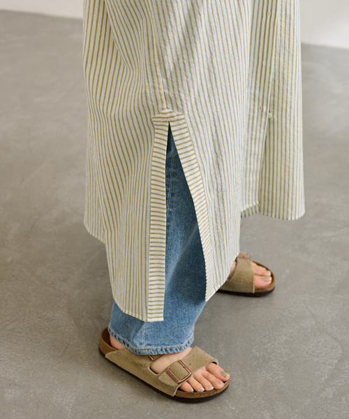 FRAMeWORK（フレームワーク）の「STRIPEオーバーシャツDRESS