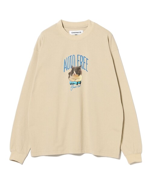 CHARI&CO（チャリアンドコー）の「【別注】CHARI&CO / AMUCHAN AUTO FREE CREW NECK T-SHIRTS（Tシャツ/カットソー・レディース・ホワイト/ベージュ・ONE SIZE）」の7枚目の写真