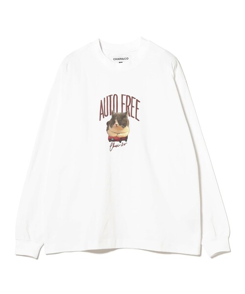 CHARI&CO（チャリアンドコー）の「【別注】CHARI&CO / AMUCHAN AUTO FREE CREW NECK T-SHIRTS（Tシャツ/カットソー・レディース・ホワイト/ベージュ・ONE SIZE）」の12枚目の写真