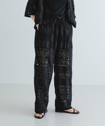 crinkle crinkle crinkle | crinkle crinkle crinkle　patchwork embroidery pants(その他パンツ)
