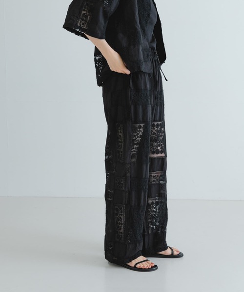 【未使用】クリンクルクリンクルクリンクル　パンツ セール】crinkle crinkle crinkle patchwork embroidery pants