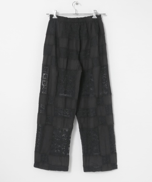 セール】crinkle crinkle crinkle patchwork embroidery pants