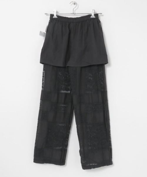 セール】crinkle crinkle crinkle patchwork embroidery pants