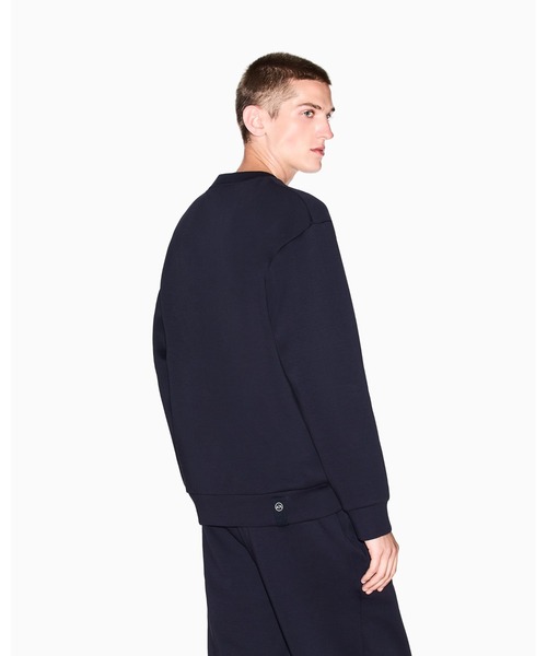 ARMANI EXCHANGE(アルマーニエクスチェンジ)の「【A|X アルマーニ エクスチェンジ】AXロゴ スウェットプルオーバー(スウェット・メンズ・オフホワイト/ダークネイビー・LARGE/MEDIUM/SMALL/X-LARGE/X-SMALL/XX-LARGE)」の9枚目の写真