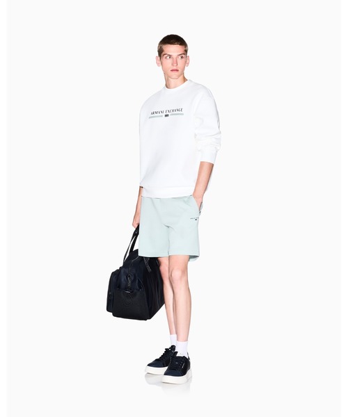 ARMANI EXCHANGE(アルマーニエクスチェンジ)の「【A|X アルマーニ エクスチェンジ】AXロゴ スウェットプルオーバー(スウェット・メンズ・オフホワイト/ダークネイビー・LARGE/MEDIUM/SMALL/X-LARGE/X-SMALL/XX-LARGE)」の6枚目の写真