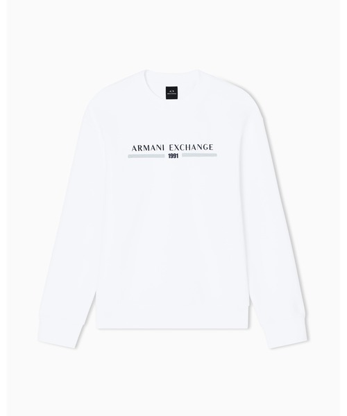 ARMANI EXCHANGE(アルマーニエクスチェンジ)の「【A|X アルマーニ エクスチェンジ】AXロゴ スウェットプルオーバー(スウェット・メンズ・オフホワイト/ダークネイビー・LARGE/MEDIUM/SMALL/X-LARGE/X-SMALL/XX-LARGE)」の7枚目の写真